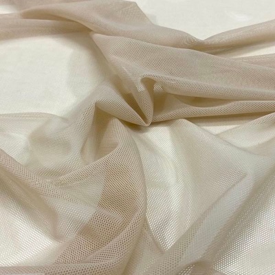 Elastick tyl VAPOR, světle béžový, š.140