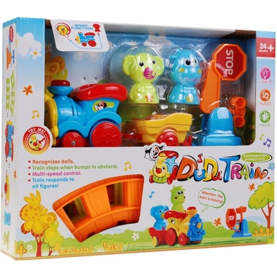 Majlo Toys veselý vláček pro nejmenší se světly a zvuky Dudu Train – Zboží Dáma