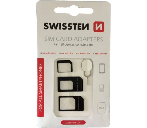 SWISSTEN SIM ADAPTÉR 4in1