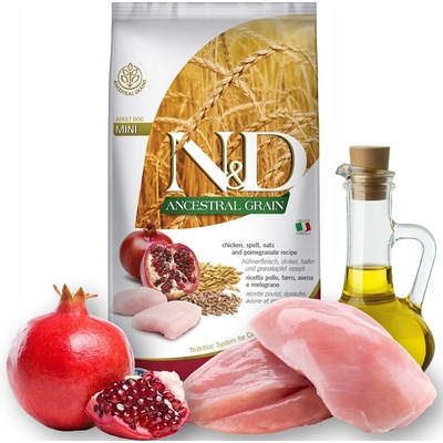 N&D Ancestral Grain Dog Adult Mini Chicken & Pomegranate 7 kg
