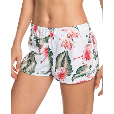 Roxy Love Printed bright white tropical love swim