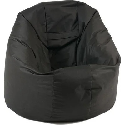 Pufrelax Пуф за деца, 210л. , Relaxo - Teteron Black, За открито, Перящ се калъф, Пълнеж от Полистиролни перли