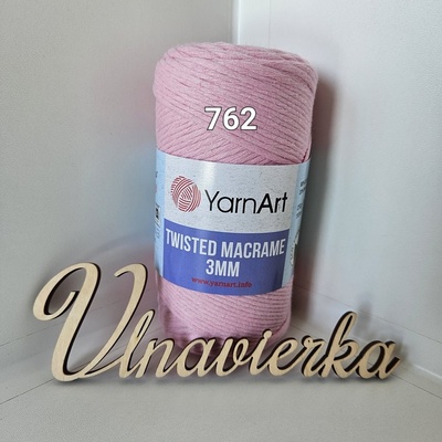 YarnArt Twistwd Macrame 762 ružová 3mm