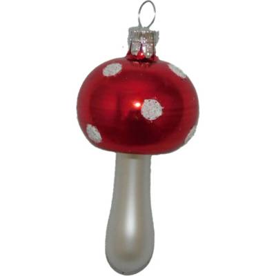 ORNEX Hubka sklenená červená bodky 70 mm