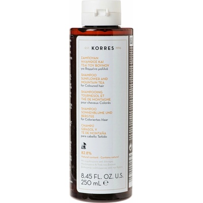 Korres Shampoo Sunflower Extract pro barvené vlasy se slunečnicí 250 ml