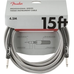 Fender Professional Series White Tweed 4, 5 m Директен - Директен Инструментален кабел (0990820066)