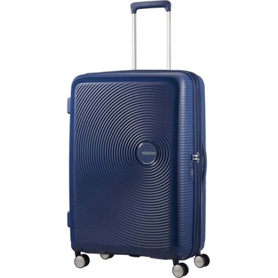American Tourister Soundbox Spinner EXP tmavě modrá 97/110 l