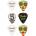 Fender John 5 351 Celluloid Picks (6 pack)