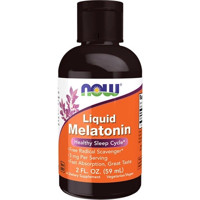 Now Foods Tekutý melatonín 3 mg 59 ml