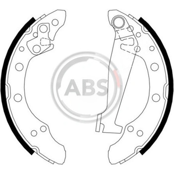 A.B.S. Sada brzdových čeľustí 8871