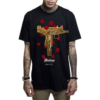 Image 1 of MAFIOSO мъжка тениска mafioso - uzi prayer- ЧЕРЕН - maf053