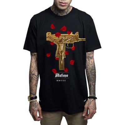 MAFIOSO мъжка тениска mafioso - uzi prayer- ЧЕРЕН - maf053