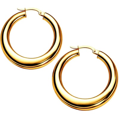 Zlaton Náušnice žluté zlato kruhy 3cm 3.35g 000821610242