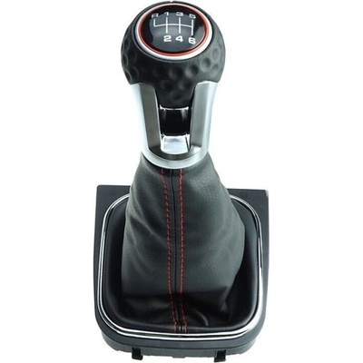 Топка с маншон червен шев 6 скорости Volkswagen Golf MK5, MK6, Jetta, EOS, Scirocco