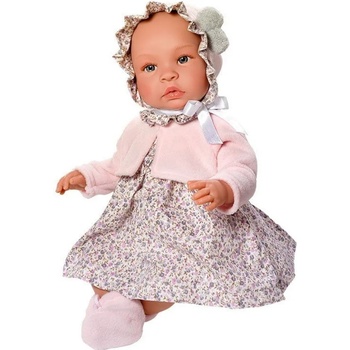 Asi Dolls Кукла бебе Asi Dolls - Лея, с рокля на цветя, 46 cm (0183470)