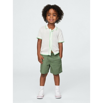 GAP Бебешки ленени къси панталони GAP GAP | Zelen | Момчешки | 80-86