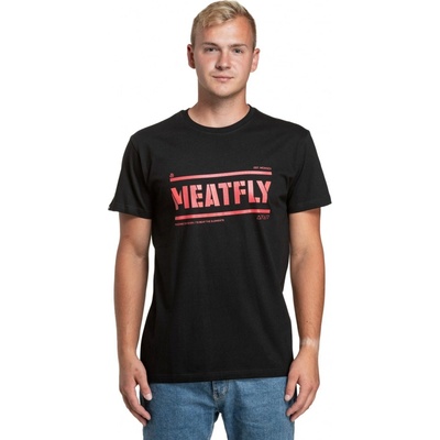 Meatfly pánské tričko Rele black
