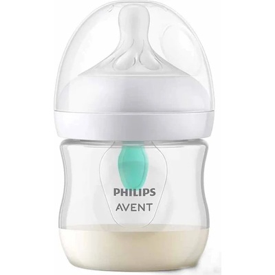 Philips Бебешко шише Philips Avent - Natural Response 3.0, AirFree, flow 2/бавен, 0м+, 125 ml (SCY670/01)