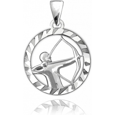 Minet JMAS9412SP00 Stříbrný Zodiac znamení STŘELEC