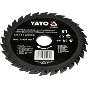 TOYA Диск за циркуляр yato, груб, Ф 125 х 22.2 мм (59172)