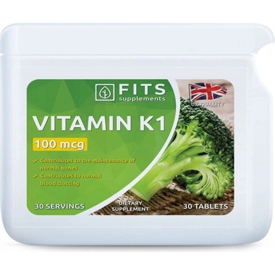 Fits Suplements Vitamin K1 100mcg 30 tabliet