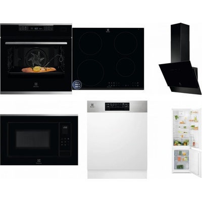 Set Electrolux KOBCS31X + LIR60433B + LFV616K + LMS4253TMX + EEM48300IX + LND5FE18S
