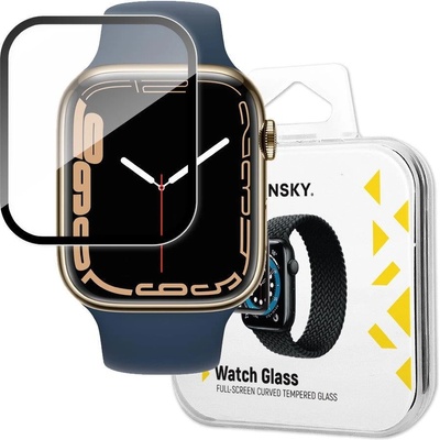 Wozinsky Хибриден скрийн протектор от закалено стъкло Wozinsky за Apple Watch 7/8 45 mm, черен (PPCX000003)