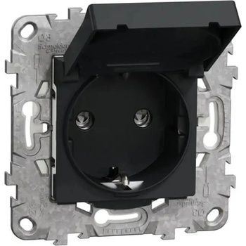 Schneider Electric КОНТАКТ ip44 АНТРАЦИТ schneider unica (nu508254)