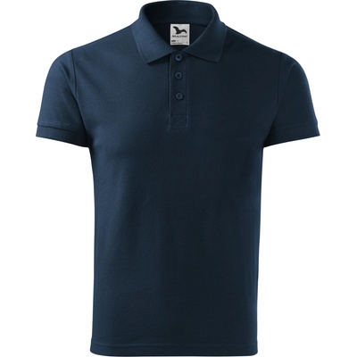 MALFINI Malfini cotton heavy 215 / Мъжка поло тениска - тъмносиня s (2150213)