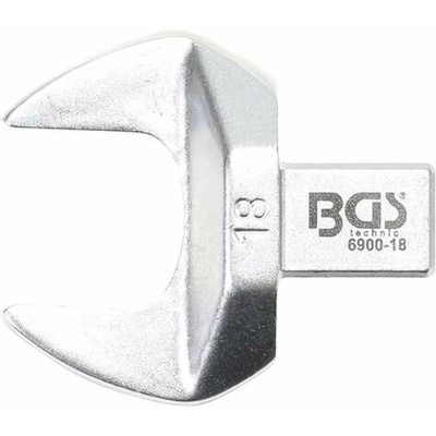 BGS Technic Nástrčný plochý otevřený klíč 18 mm s upnutím 9x12 mm BGS 6900-18