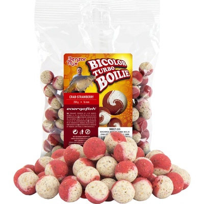 BENZAR MIX TURBO BICOLOR BOILIES 250g 20mm Krab-Jahoda