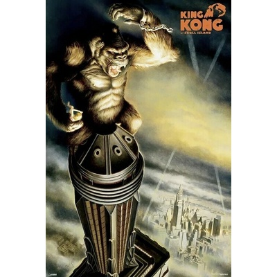 Plagát, Obraz - King Kong: Skull Island - On Top of Skyscraper, 61 × 91.5 cm