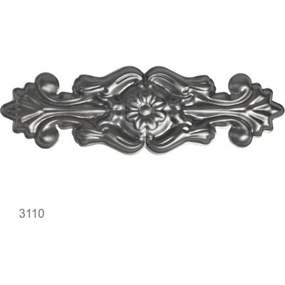 Ornament plechový H 310 x L 98 mm, hr. 1,5 mm