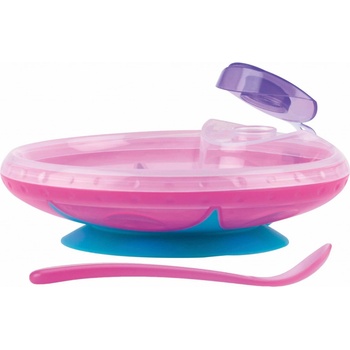 Nuby Miska udržujúca teplo s lyžičkou ID5342PINK