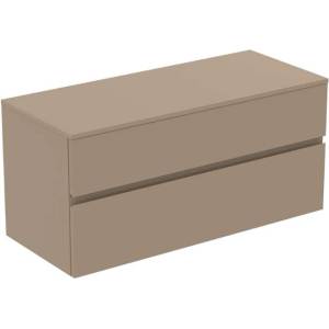 Ideal Standard Finesse - Шкафче за умивалник, 120x51x56 см, 2 чекмеджета, Matt Greige E3431UP (E3431UP)