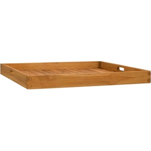 vidaXL Поднос за сервиране, 70x70 см, тиково дърво масив (315459)