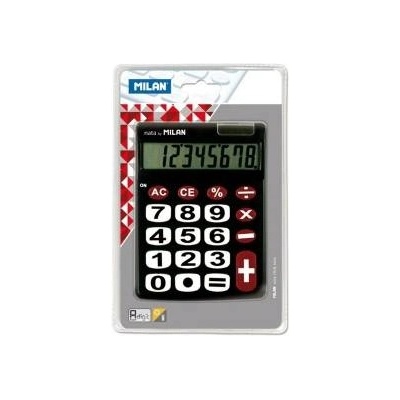MILAN Calculator Milan Black (14, 5 x 10, 6 x 2, 1 cm)