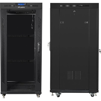 Image 1 of Lanberg Комуникационен шкаф Lanberg 19 27U (800x1200), Свободно стоящ, LCD панел, Черен | FF01-8227-12BL (FF01-8227-12BL)