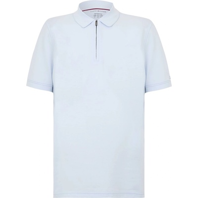Tommy Hilfiger Блуза с яка Tommy Hilfiger Men's DC Zipped Short Sleeve Polo Shirt - Breezy Blu/Wht
