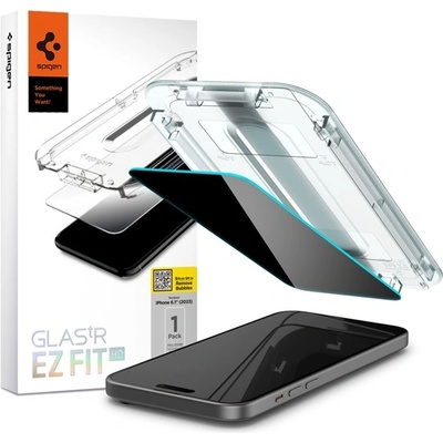 Spigen iPhone 16 SPIGEN EZ FIT HD екранен протектор стъкло 2.5D, 9H + рамка, TRANSFER AGL07121 (AGL07121)