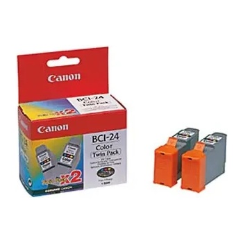 Canon КОМПЛЕКТ 2 ГЛАВИ ЗА CANON iP 1000/1500/2000/S200/300/i250/320/450 - Color - TWIN PACK - BCI-24C (BCI24C) - PN 6882A009 (201CANBCI 24C2)