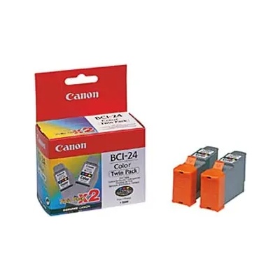 Canon КОМПЛЕКТ 2 ГЛАВИ ЗА CANON iP 1000/1500/2000/S200/300/i250/320/450 - Color - TWIN PACK - BCI-24C (BCI24C) - PN 6882A009 (201CANBCI 24C2)