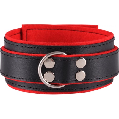 Dominate Me Leather Collar D31 Black-Red