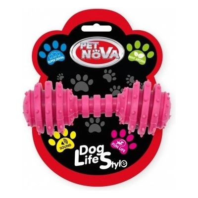 Pet Nova Zubní činka růžová 12 cm