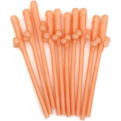 Парти пенис сламки за настроение и смях, 10 броя - Penis Shaped Straws (D-241816)