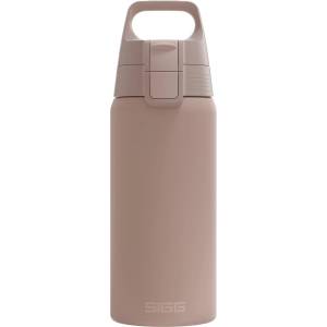 SIGG - Insulated drinking bottle - Thermos bottle Shield Therm One Dusk - carbonated drinks - leak-proof - dishwasher safe - BPA-free - 90% recycled stainless steel - warm gray - 0.5L - 6022.10 (6022.10)