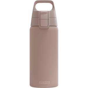 SIGG - Insulated drinking bottle - Thermos bottle Shield Therm One Dusk - carbonated drinks - leak-proof - dishwasher safe - BPA-free - 90% recycled stainless steel - warm gray - 6022.10 (6022.10)