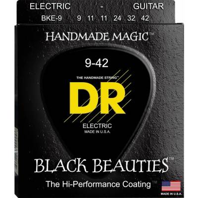 DR Strings BKE-9 Black Beauties