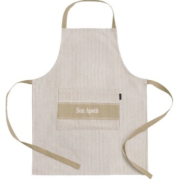 SCANquilt zástěra Bon Apetit béžovobílá 60x80cm
