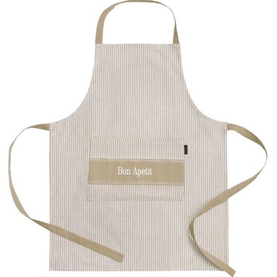 SCANquilt zástěra Bon Apetit béžovobílá 60x80cm